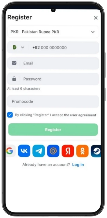 Register an Account