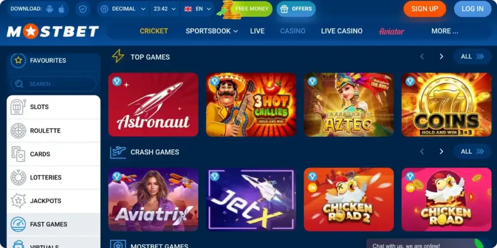 1$ deposit casino Mostbet