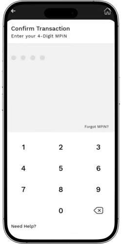 JazzCash MPIN authorization popup on a mobile phone screen during casino deposit